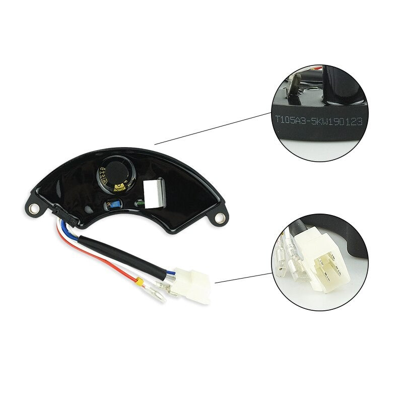 AVR for Generator 5KW 6.5KW Spare Parts Automatic Voltage Regulator AVR 3-5kw Gasoline Rectifier Regulator 3phase