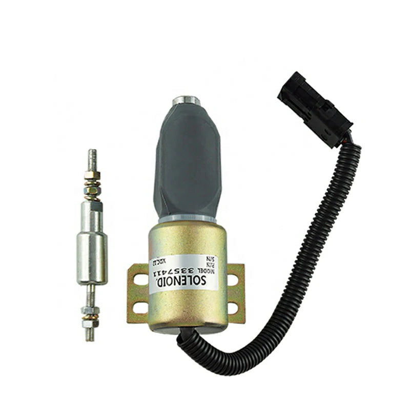 Generator Accessories Fuel Stop Solenoid Actuator For Diesel Engine 3357411 12V Solenoid Valve