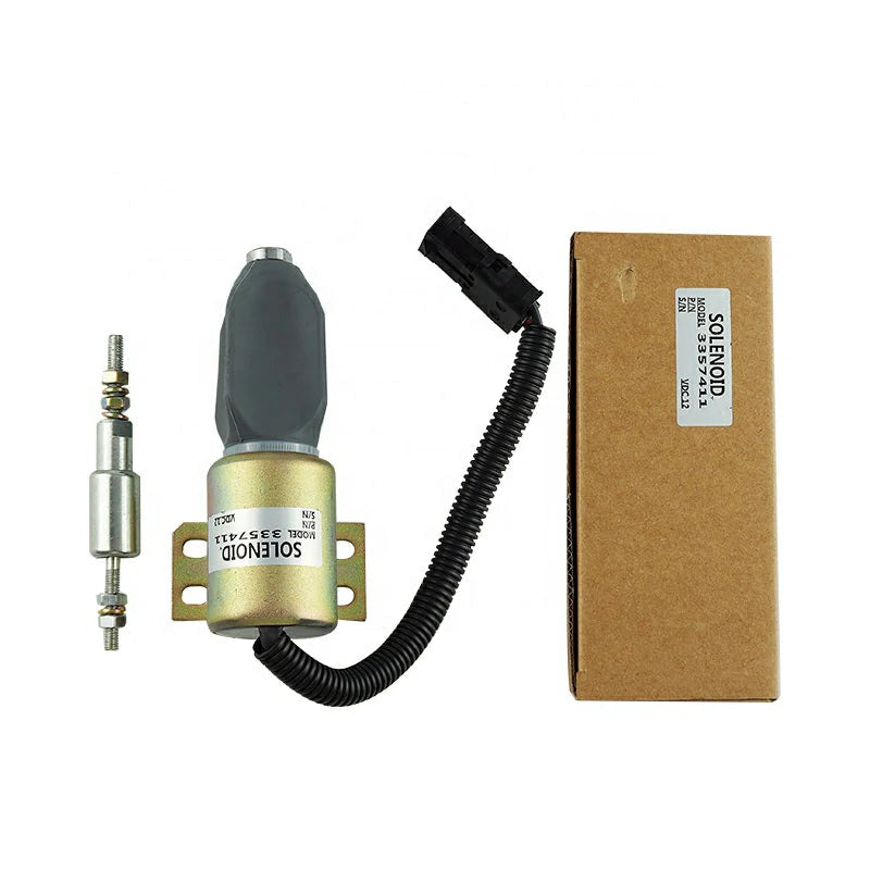 Generator Accessories Fuel Stop Solenoid Actuator For Diesel Engine 3357411 12V Solenoid Valve