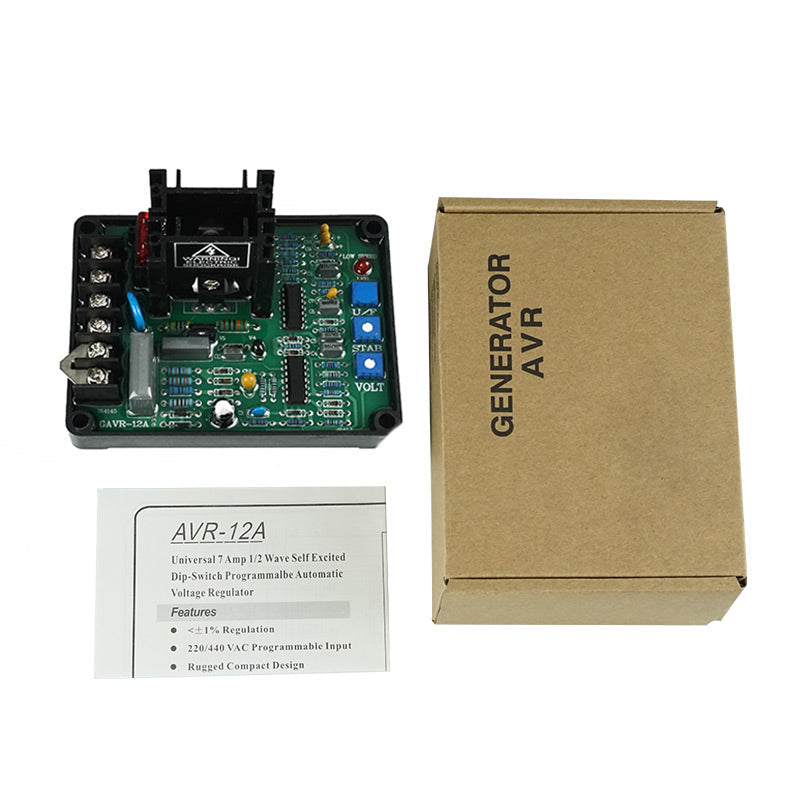 GAVR-12A Generator AVR Automatic Voltage Regulator Diesel Alternator Part Power Stabilizer GAVR12A