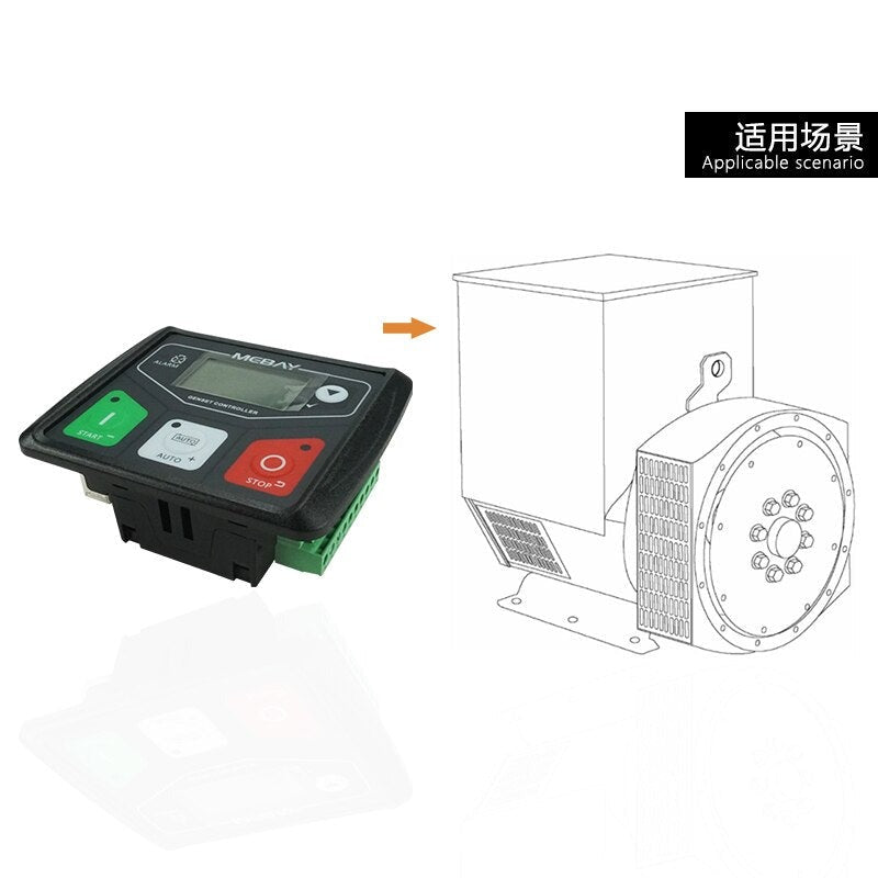 DC30D Auto Start Control Panel Generator Control Module Mebay DC30D Controller for Small Diesel Genset